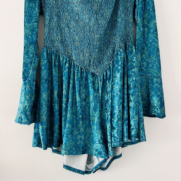 NWOT Free People Bali Tightrope Romper - Blue Size Large - Picture 3 of 10